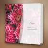 Chrysant Bordeaux: Rouwkaarten vierkant
